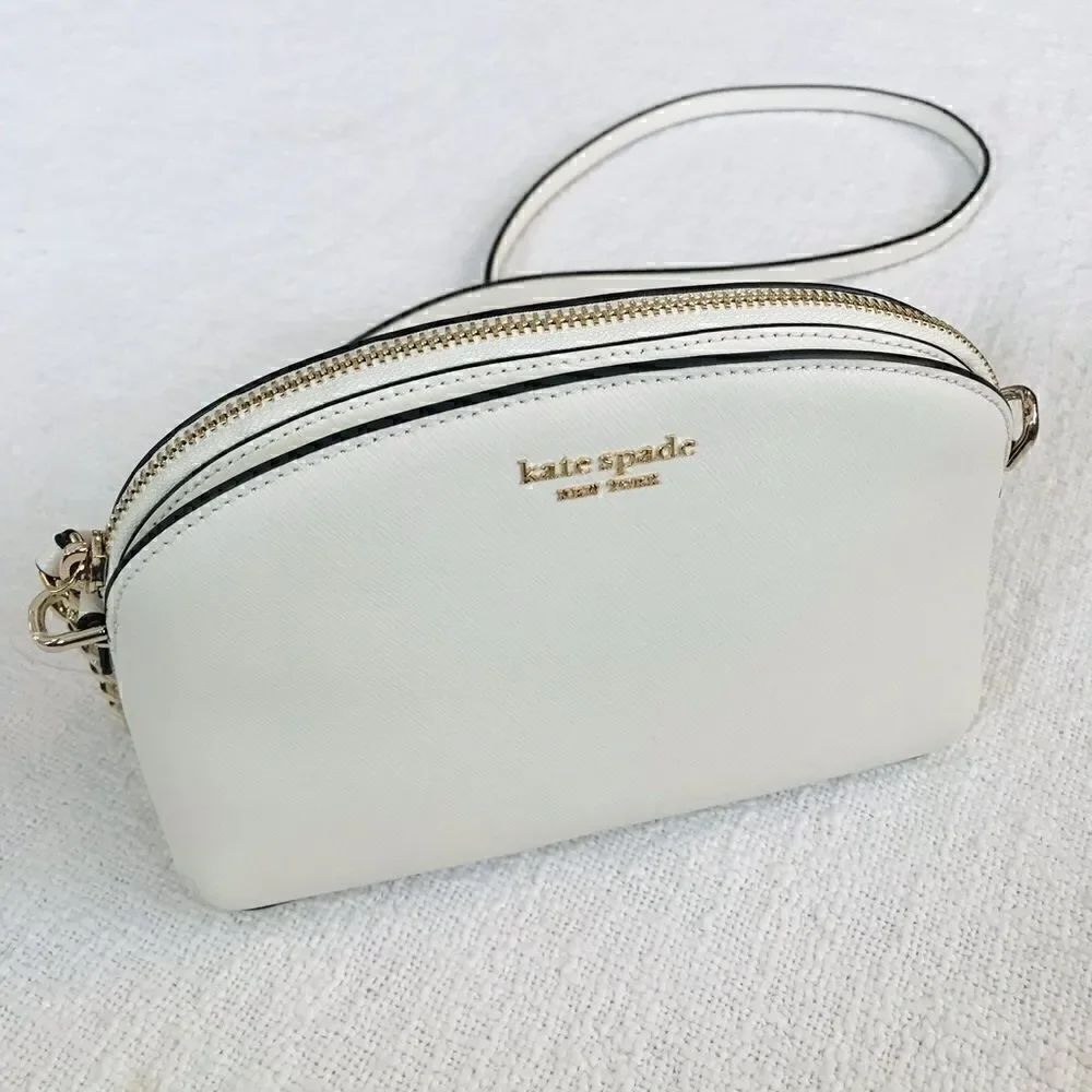 KATE SPADE NEW YORK | BRAND NEW | Saffiano Leather Crossbody Bag in Bone. - Picture 3 of 14